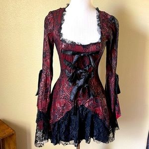 NWOT LIP SERVICE Y2K rare VICE pvc/ pleather/ vinyl dress